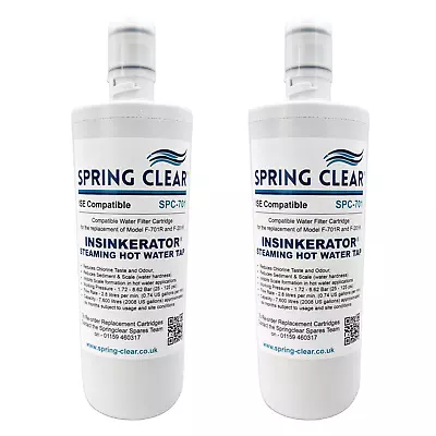 Insinkerator F-701R Compatible Water Filter Cartridge From SpringClear -  2 Pack • £44.99