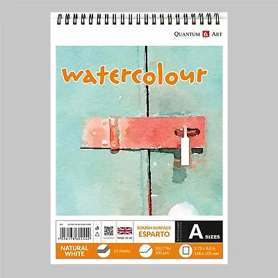 £7.99 • Buy Watercolour ESPARTO Surface Pad Drawing Artist Paper On Spiral Book - 300gsm