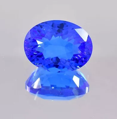 AAA 13.80 Ct Natural Lustrous Blue Tanzanite (GIT) Certified Master Cut Gemstone • $3.25