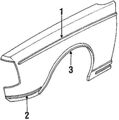 Genuine Volvo Molding 1312897 • $132.10