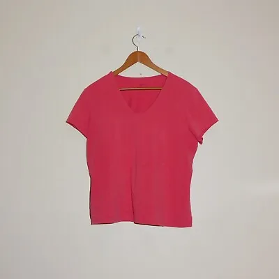 J Jill Apparel Women Cotton Stretch Supersoft  T-Shirt Short Sleeve Logo Size XL • $16.10