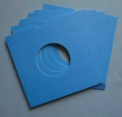 100 X 7  Blue Cardboard Record Sleeves Cover Card 7 Inch Single Sleeve • £36