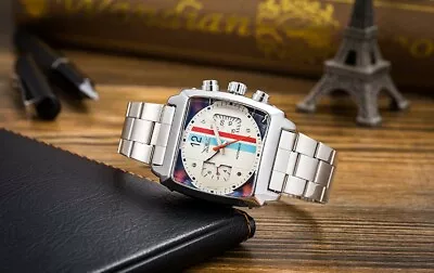 Watch Mens Wind Up Le Mans Retro Race Rally  Car Gift  Present • £39.99