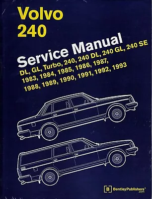 1983-1993 Volvo 240 DL GL Turbo SE Repair Service Workshop Shop Manual Book L293 • $98.85