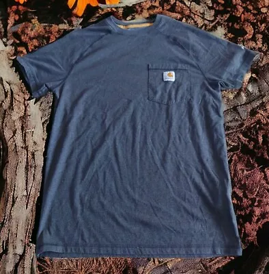 Carhartt Force T Shirt Size Small Men's Workwear Pocket Relaxed Fit ~ Gray • $12