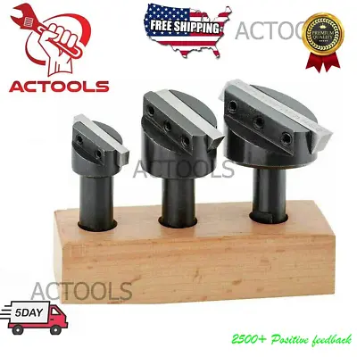 New Fly Cutter Set 1/2  Shank 3/4'' To 1-1/2''Cutting Milling Hardened Tool Bits • $26.99