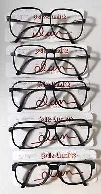 Vintage 5 Pc. Lot ELAN 606 Col. 4 Mt. Blk 56/14 Carbon Eyeglass Frames NOS #413 • $9.99