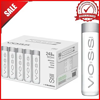 VOSS Artesian Still Water 500 Ml Plastic Bottles 16.91 Fl. Oz (Pack Of 24) • $59.95