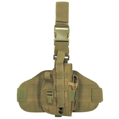 £24.95 • Buy Tactical Combat Pistol Holster Molle Style Leg Panel Range Shooting Coyote Tan