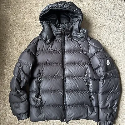 Moncler Puffer Black Jacket Men's Size 4 (Authentic) • $285