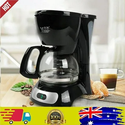 $48 • Buy 600ML Electric Coffee Maker Machine Automatic Drip Filter Espresso Tea 650W