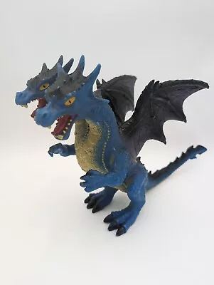 Toys R Us Maidenhead Two Head Headed Dragon Toy Action Figure Blue 2015 • $13.95