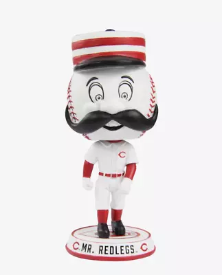 MR. REDLEGS Cincinnati Reds Mascot MLB Mini BIGhead 4  Bobblehead NIB! • $75