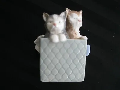C-264 NAO By Lladro Figurine Two Purr-fect Kittens In Gift Box With Bow. Spain. • $29.95