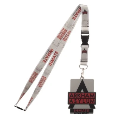 $19.95 • Buy Arkham Asylum Inmate Lanyard ID Badge Holder Keychain Cosplay DC Batman Harley 