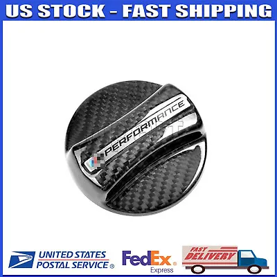 Carbon Fiber Gas Fuel Cap Cover Fits BMW 3 Series F30 E36 E46 E39 E90 E92 E93 M3 • $28.99