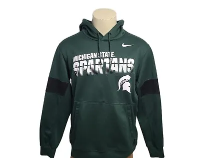 Nike Michigan State Spartans Men's Large Dri Fit Hoodie On Field Authentic Green • $14.39