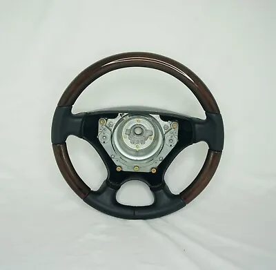 Mercedes Sportline R129 R170 W124 W140 W202 W208 W210 Dark Wood Steering Wheel • $450