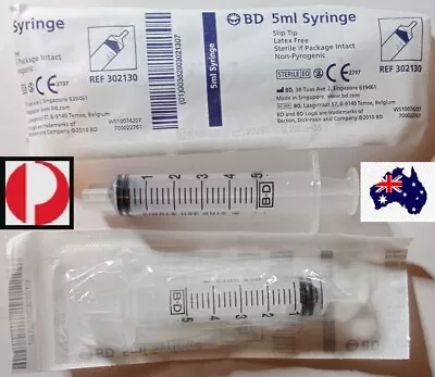 $6.60 • Buy 5ml Syringes -  5 Piece Pack -  1ml Terumo Insulin 5pack