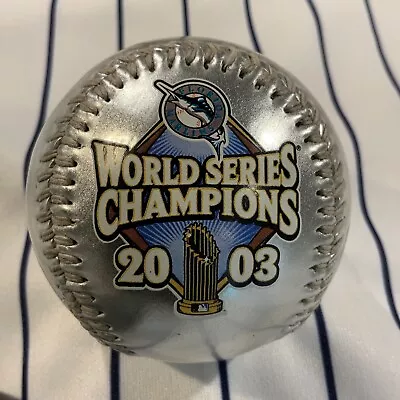 Florida Marlins 2003 World Series Champions Silver Souvenir Baseball Ball • $24.99