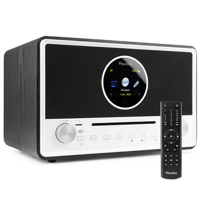 Audizio 102.254 Lucca Internet Radio With DAB+ And CD Player Black • £175