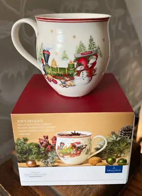 VILLEROY & BOCH Christmas Coffee Mug  Toys Delight  North Pole Express Train • $49.99