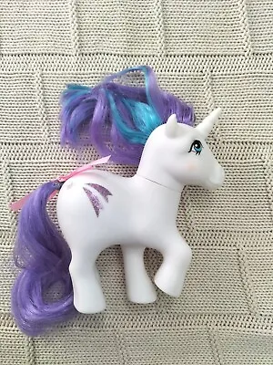 My Little Pony G1 Glory Unicorn Hasbro Brushable Blue Purple Hair Shooting Star  • $25