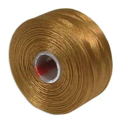 £4.19 • Buy S Lon Nylon Beading Thread - Gold - Size D - Superlon Tex45 - 78yd - S0053
