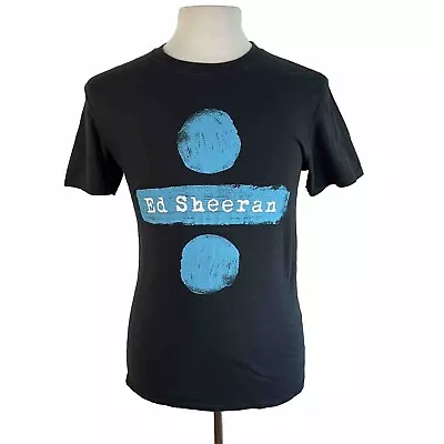 Ed Sheeran Size M Divide Tour Black With Blue Print Tour Guide Short Sleeve • $25