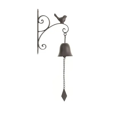 French Style Bird Design Cast Iron Decorative Door Bell Garden Ornament  • £15.99