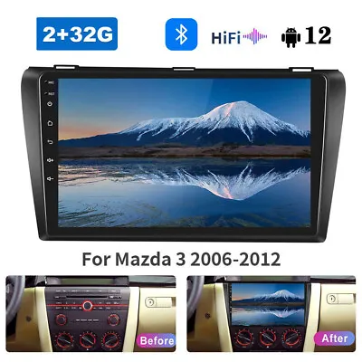 32GB Android 12.0 Car GPS NAVI Radio Player Wifi Stereo For Mazda 3 2004-2009 • $103.81