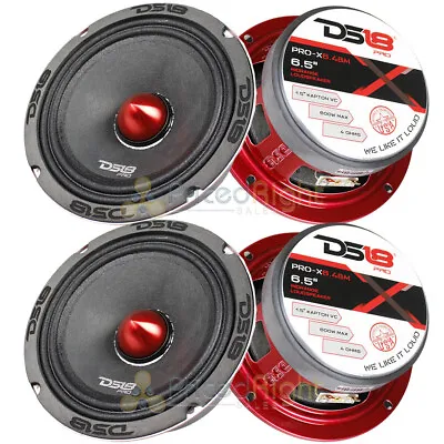 4 DS18 PRO-X6.4BM 500W Max 6.5  Midrange Speakers Loudspeaker With Bullet 4 Ohm • $163.49