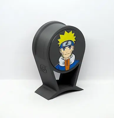 Naruto - Black Headphone Stand With Kamui Sharingan / Gift For Anime Fan • $49