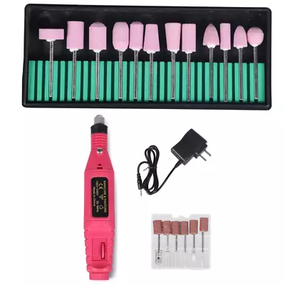 Electric Nail Drill File Acrylic Art File Manicure Pedicure Portable Machine Kit • $12.75