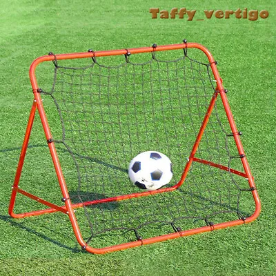 £55.95 • Buy Football Training Net Soccer Kickback Target Goal Rebounder Net For Kids Teach