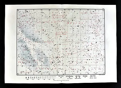 Aequinoctium 1925.0 Equinox Star Map Astronomy Chart North Sky Hercules Bootes • $28