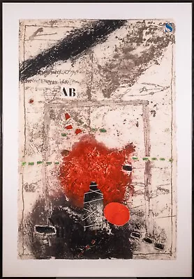 James Coignard Signed Carborundum Etching On Paper From Otage Et Rouge Series • $2500