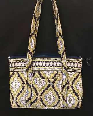 Vera Bradley Cambridge 2008 Retired Pattern Green/blue Paisley Tote Shoulder Bag • $24.99