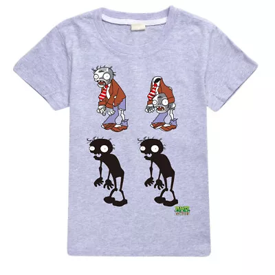 Plants Vs Zombies Unisex Kids T Shirt 100% Cotton • $18