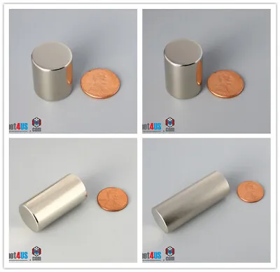  Multiple Size 19.1mm 3/4 Dia Rare Earth Neodymium Cylinder  Magnets  • $47.99