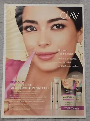 2012 Magazine Advertisement Page Olay Facial Hair Removal Duo Cute Woman Ad • $8.99