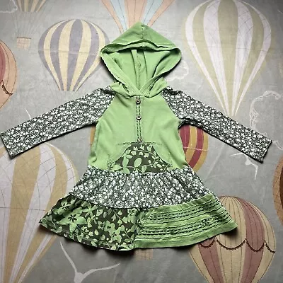 Naartjie Green Hooded Dress 18-24 Months  • $18