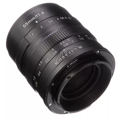$148.50 • Buy 55mm F/1.4 Manual Focus Camera Lens For Sony E-mount A5000 A5100 A6000 A6300
