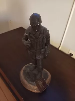 Michael Garman Bronze Tone Platoon Sergeant Figurine Sculpture #027 • $79