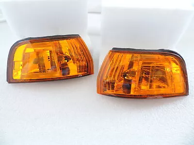 New Pair Of JDM Look Amber Front Corner Lights For~1992~1993~92~93~Honda Accord • $38.69