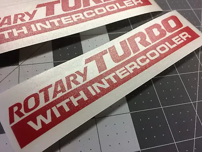 Mazda Rotary Turbo Decal; Intercooler Cosmo Luce RX-7 12a Sticker Logo • $10