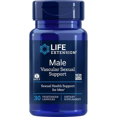 Life Extension Male Vascular Sexual Support 100 Mg 30 Veg Caps • $18