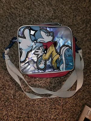 Disney Store Kids Lunch Bag Mickey Mouse Mad Moody Square 8  Strap Hg16 • $15