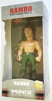 Minix First Blood II Collectible Figurine Rambo N.109 Movies PVC Figure • $29.04