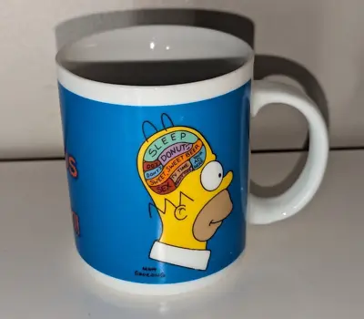 The Simpsons - Homer - Genius At Work - 3.5'' Mug (2005) - Pre-loved - GC • £8.99